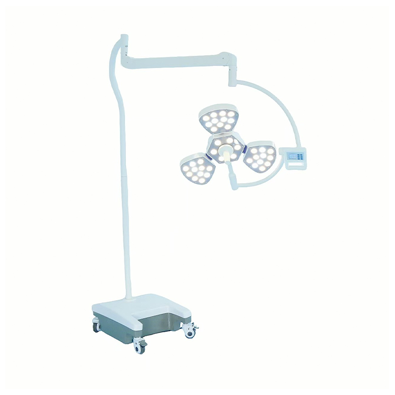 Lampada chirurgica da terra mobile Petal 3 LED senza ombre